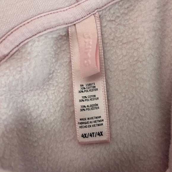 SKIMS Cozy Fleece Womens 4X Light Pink Full Zip Hoodie Oversized Loungewear Soft - Picture 4 of 6